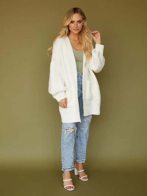 Brittany Cardigan Sweater Open Front Closed Front Wrap Front