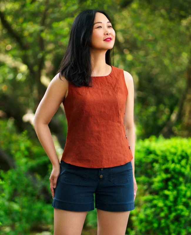 Itch to Stitch Santorini Tank floral tank top