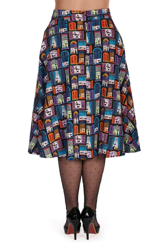 WINDOW CAT SWING SKIRT mini skirt trendy