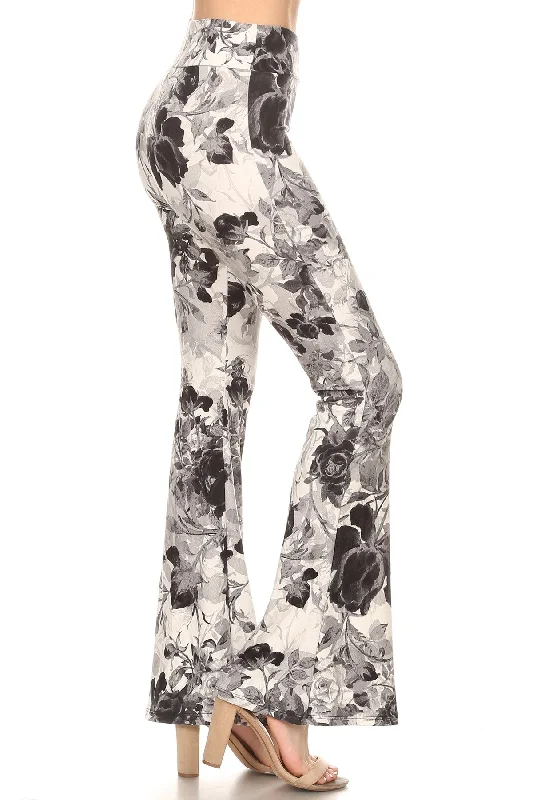 Floral printed high waisted palazzo pants Women Wide-Legged Palazzos