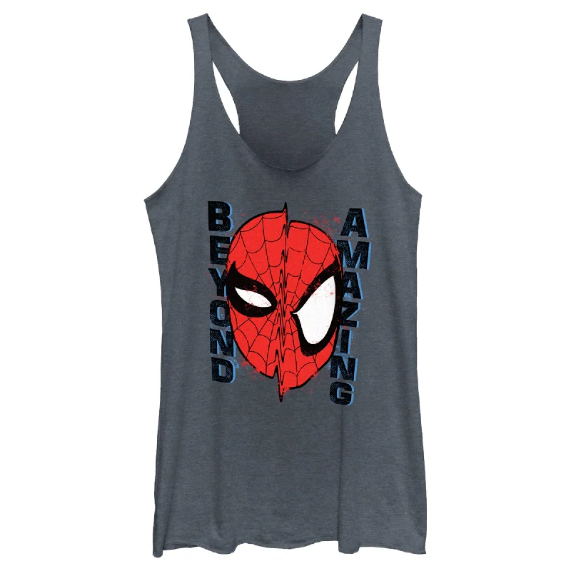 Women's Spider-Man: Beyond Amazing Glitched Hero Racerback Tank Top coral tank top