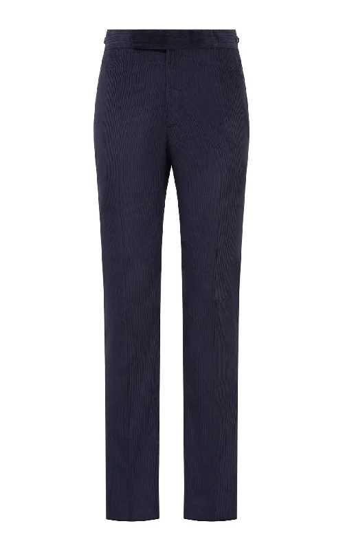 Sebastian Pant in Dark Navy Sea Island Cotton Corduroy Comfortable Cargo Pants