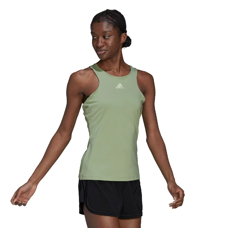 Adidas Aeroready Y-Tank Womens Tennis Tank Top low neck tank
