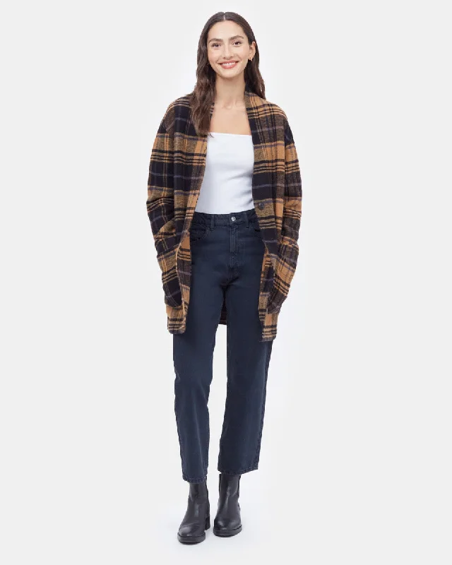 Flannel Cocoon Cardigan Velvet Chenille Corduroy