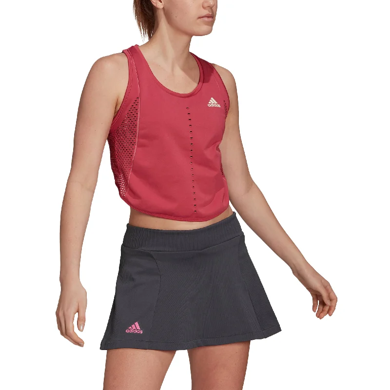 Adidas Primeblue Primeknit Wild Pink Womens Tennis Tank Top strappy tank top
