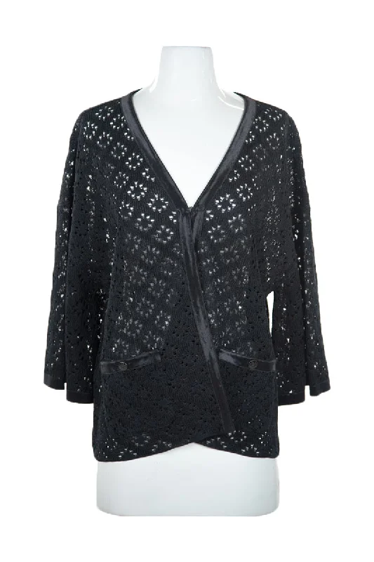 Chanel Cardigan Striped Floral Plaid