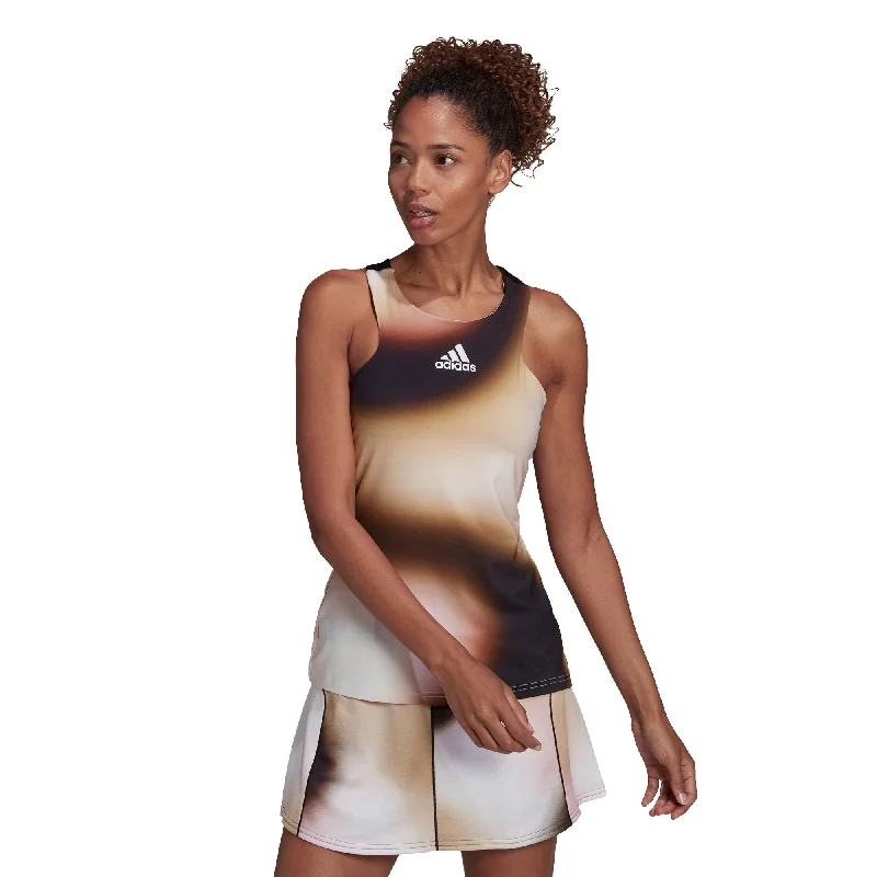 Adidas HEAT.RDY Primeblue Y-Tank Womens Tennis Tank Top vintage tank top
