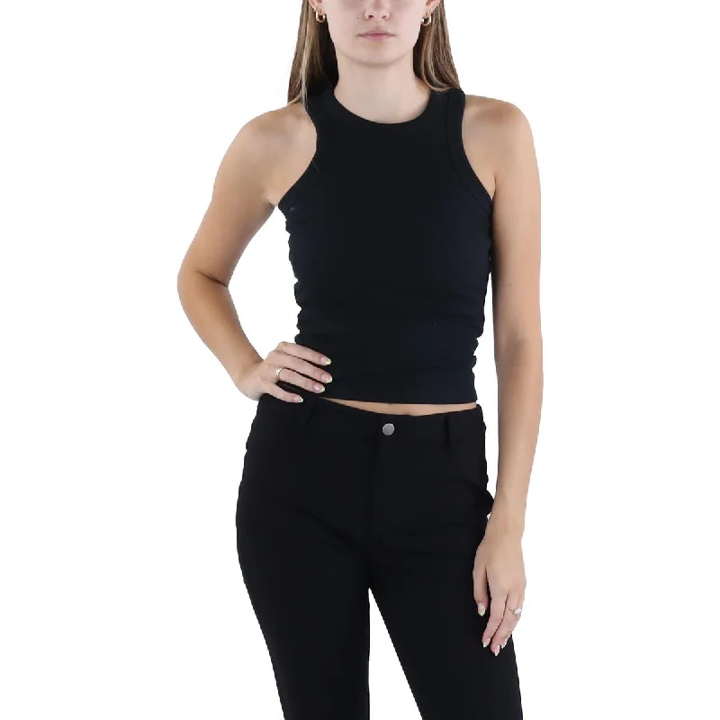 Crave Fame Womens Juniors Ribbed Daytime Tank Top relaxed fit tank