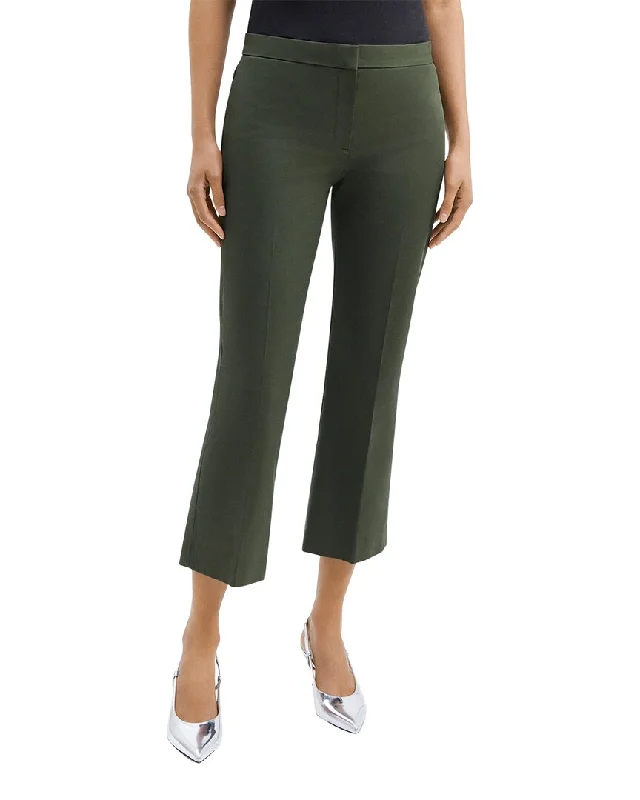 Theory Chino Kick Pant High-Waist Trousers