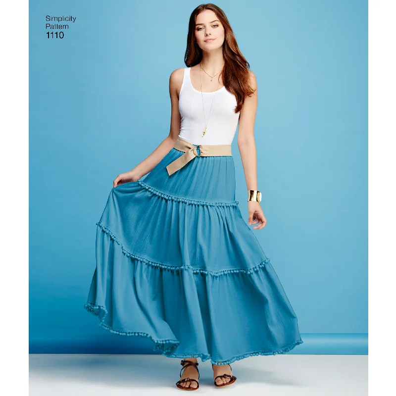 Simplicity Skirt S1110 corduroy skirt cozy