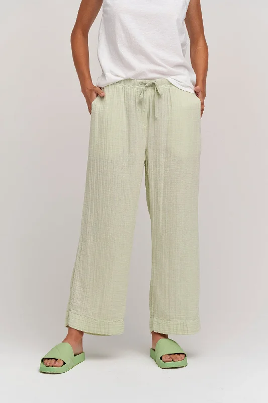 FRANNY COTTON GAUZE PANT Elegant Wool Trousers