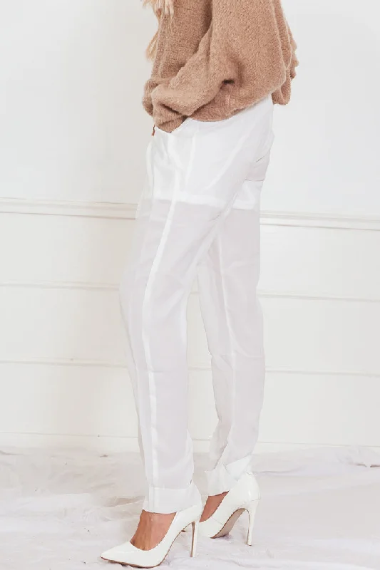 Lightweight Pant - White High-Waist Yoga Pants