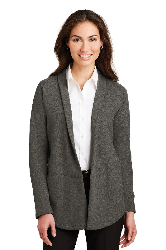 Port Authority Ladies Interlock Cardigan. L807 Beaded Cardigan Sequined Faux Fur