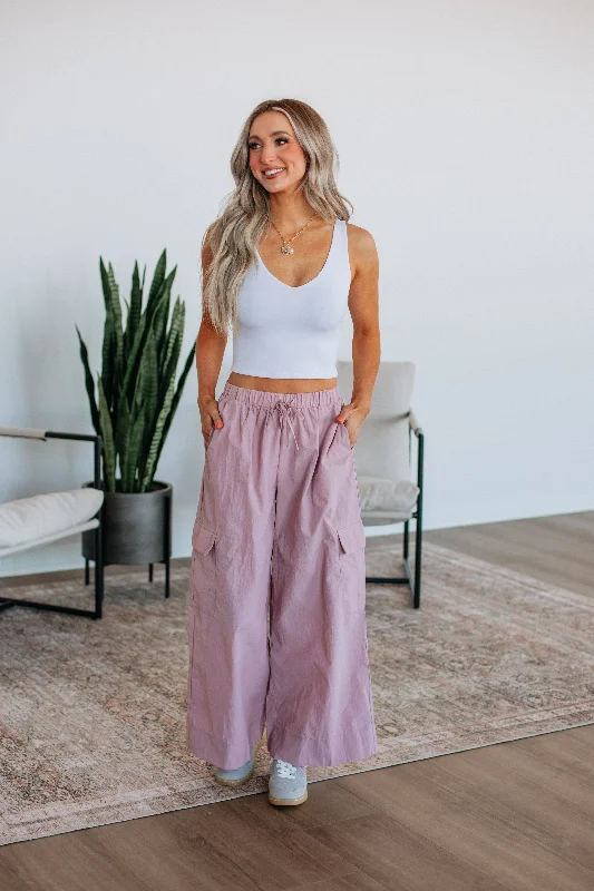 Dovie Cargo Pants Trendy Palazzo Pants