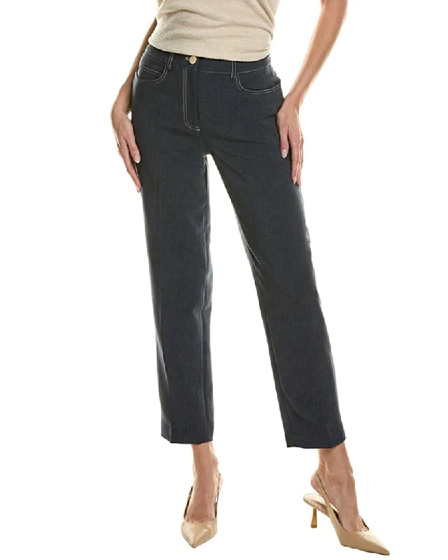 T Tahari Slim Pant Chic Faux Leather Pants