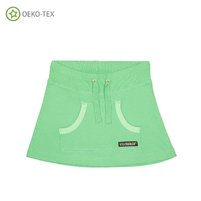Skirt: Pear Green denim skirt trendy