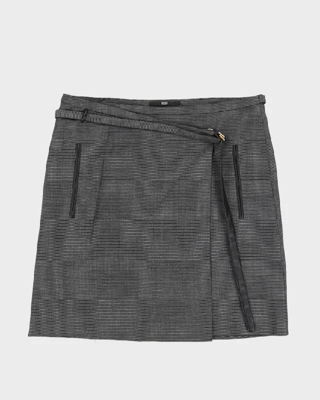 Boss By Hugo Boss Wrap Mini Skirt - S denim skirt casual
