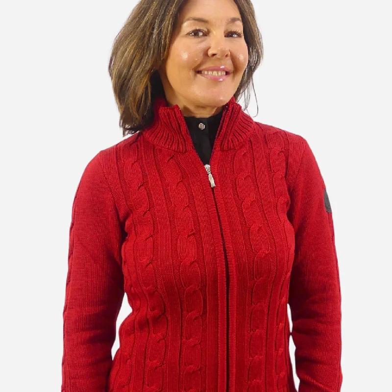 Epona Elite Isabell Knit Cardigan Transparent Opaque Sheer