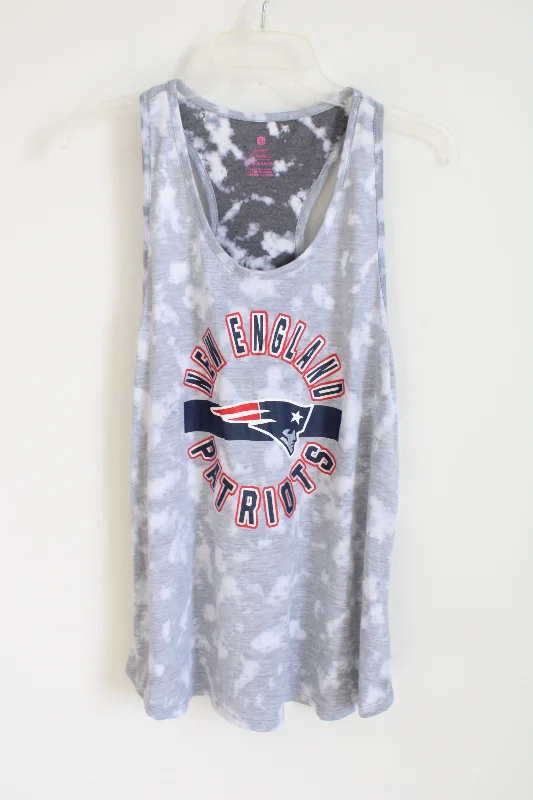 NEW NFL Teens Apparel New England Patriots Gray Soft Tank | L scoop neck tank