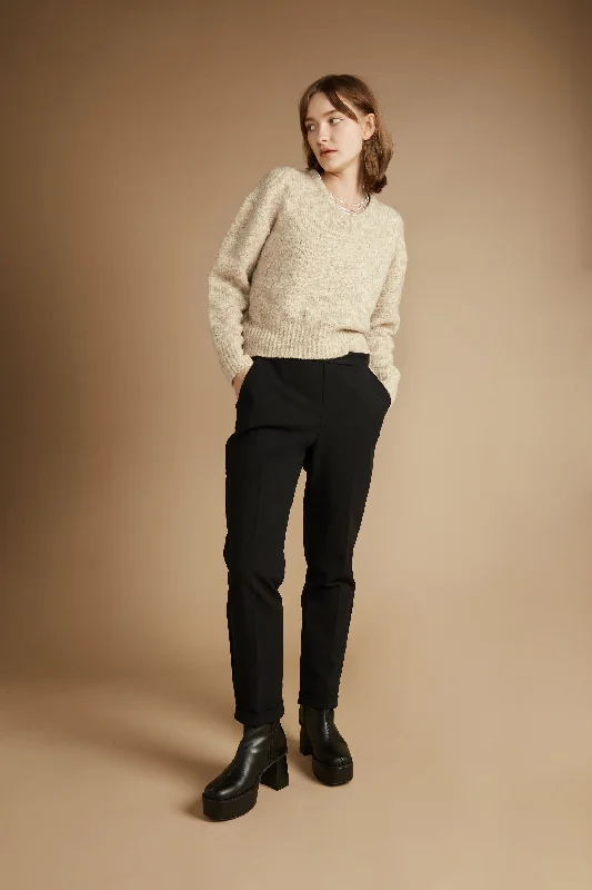 TAPERED PANT WITH ELASTIC WAIST Classic Stretch Pants