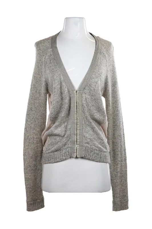 Bella Lux Cardigan Denim Fabric Leather Fabric Suede Fabric