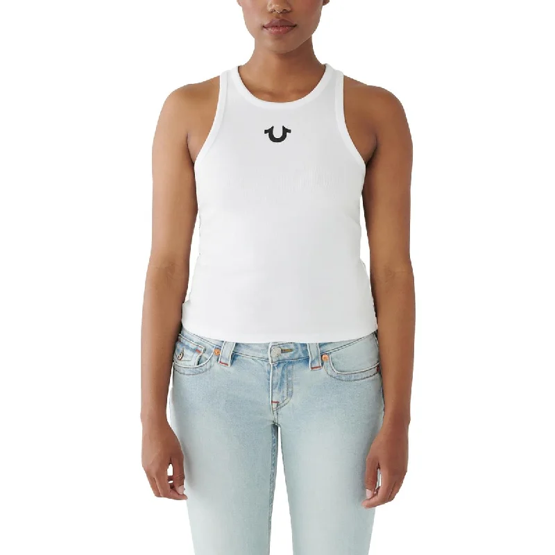 True Religion Womens Plus Graphic Sleeveless Tank Top gym tank top