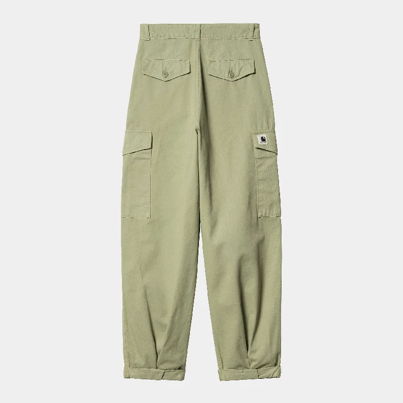 Carhartt W' Collins Pant Misty Green Garment Dyed Fashionable Jogger Pants