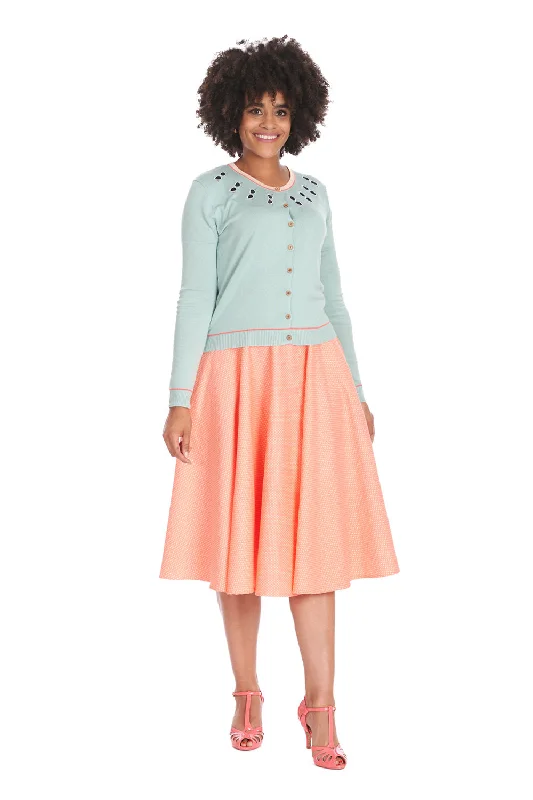 MINI POLKA QUEEN SWING SKIRT leather skirt durable