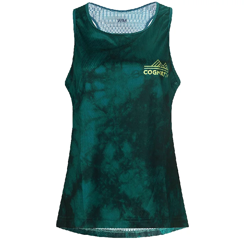 Women's Tech Tank Top Jersey - Abstract ivory tank top