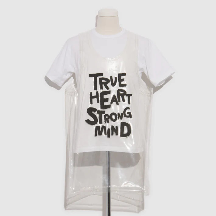 BLACK Comme des Garçons Clear Message Tanktop (Clear) v-neck tank top