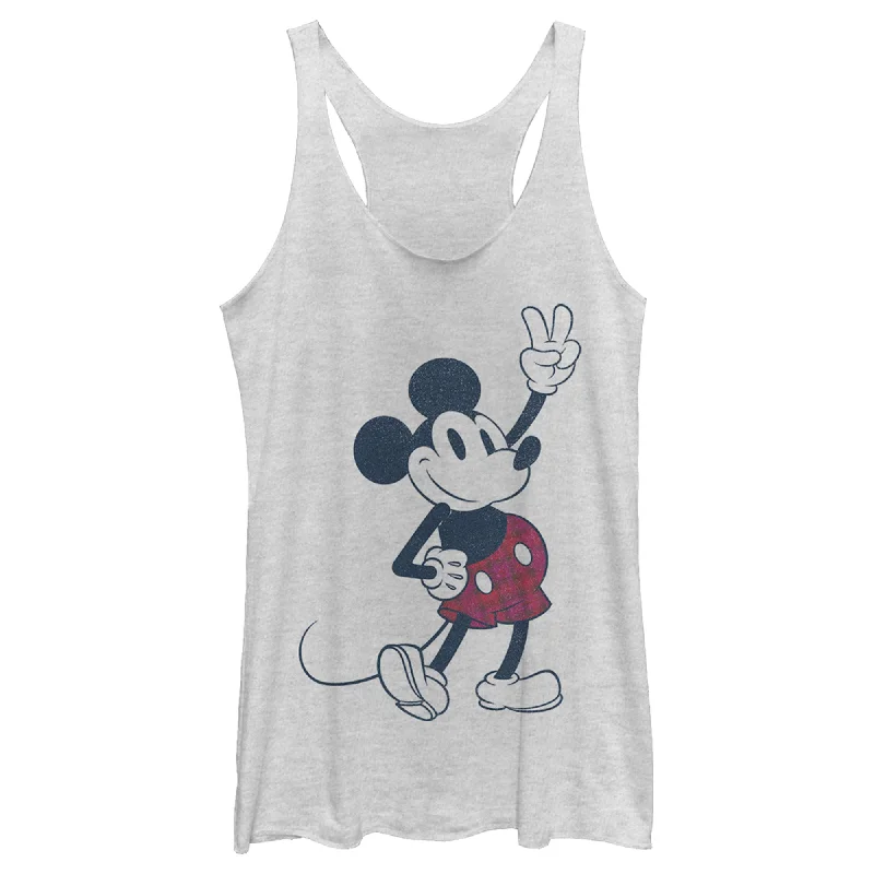 Women's Mickey & Friends Plaid Mickey Mouse Retro Racerback Tank Top lightweight tank top Women's Mickey & Friends Plaid Mickey Mouse Retro Racerback Tank Top lightweight tank top