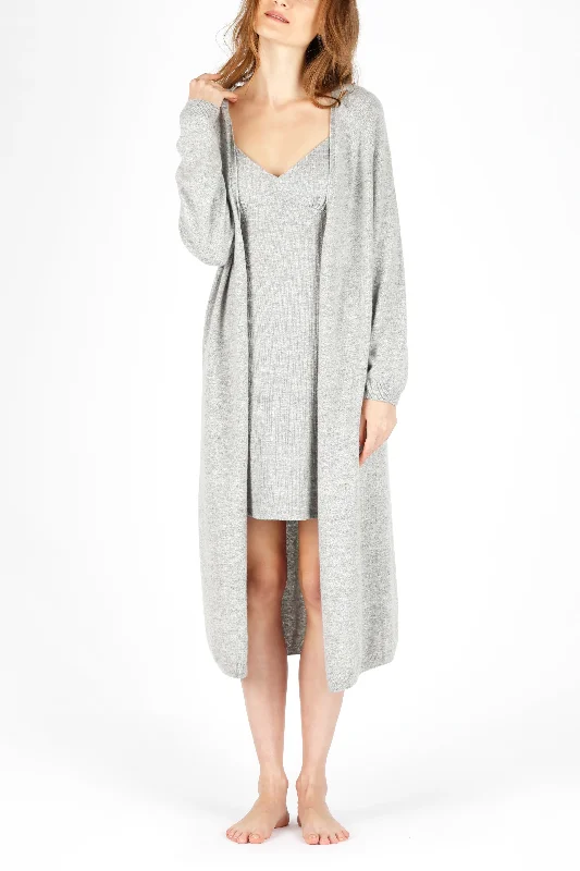 Grey 3D-printed Cashmere Long Cardigan Faux Fur Fabric Real Fur Fabric Shearling Fabric Grey 3D-printed Cashmere Long Cardigan Faux Fur Fabric Real Fur Fabric Shearling Fabric