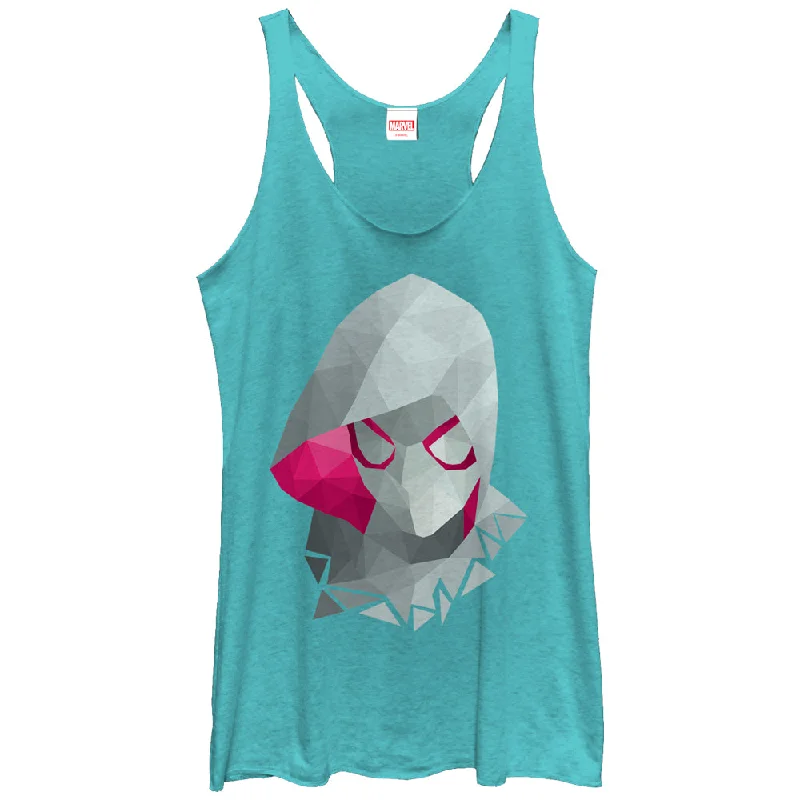 Women's Marvel Geometric Spider-Gwen Racerback Tank Top sheer tank top