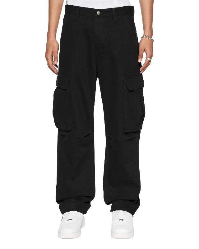 SOTT FUGITIVE CARGO PANT JET BLACK Soft Sweatpants Style