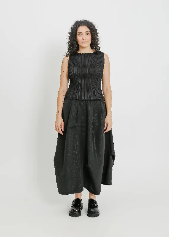 NORA SKIRT / BLACK modal blend skirt