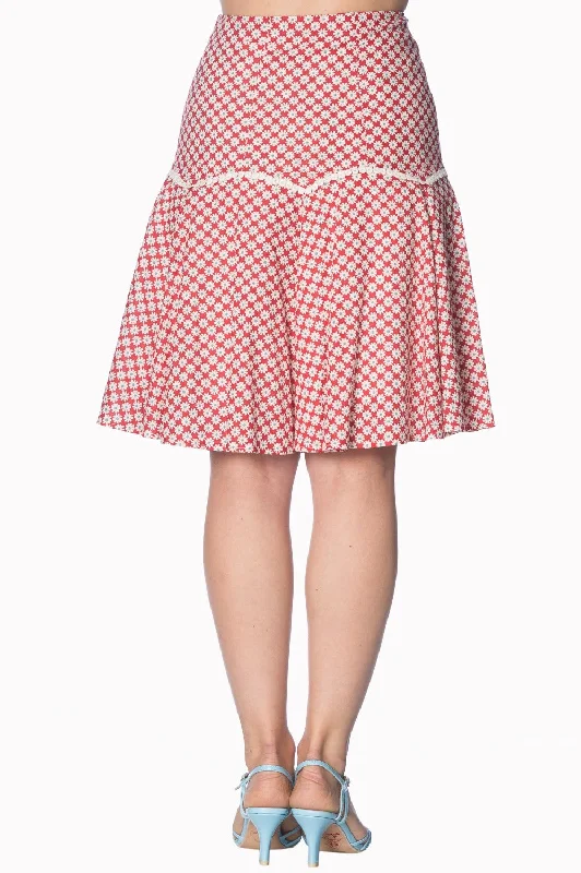 DITSY DAISY SKIRT vintage skirt charm