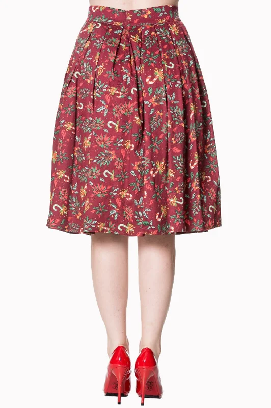 Banned Apparel - Autumn Leaves Skirt lace skirt intricate