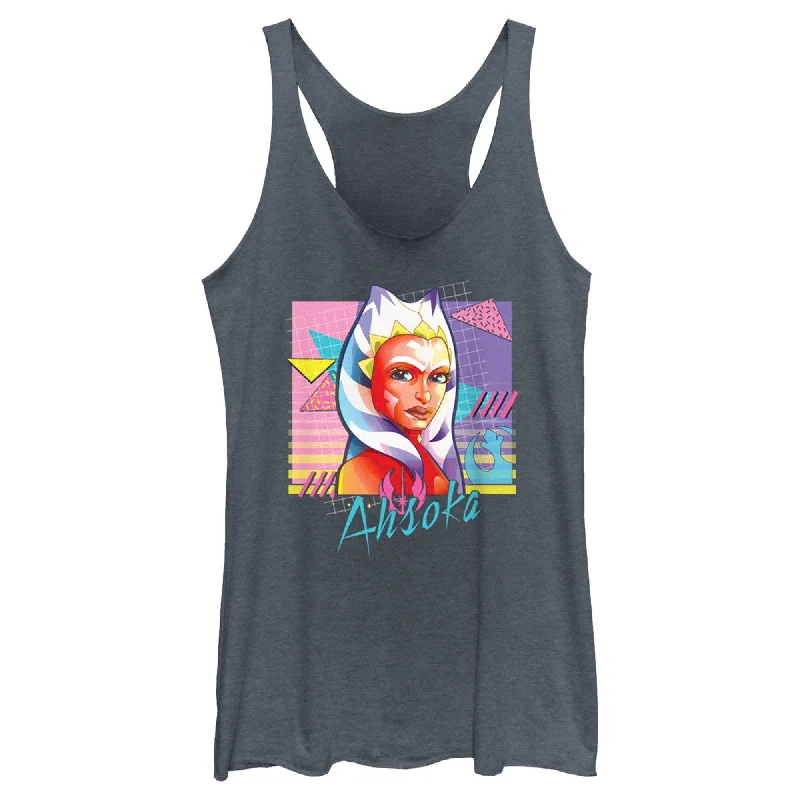 Women's Star Wars Rebel Ahsoka Racerback Tank Top tie dye tank
