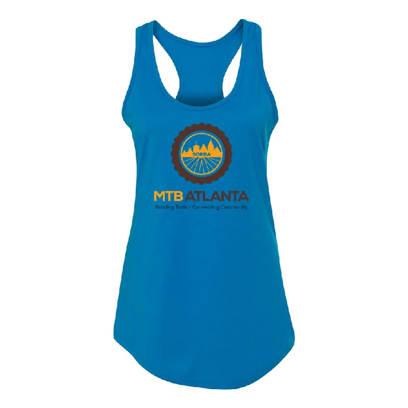 MTB Atlanta Women's Racerback Tank (Turquoise) sequin tank top