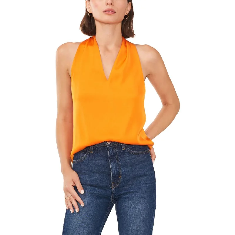 1.State Womens Halter Open Back Tank Top cropped tank top