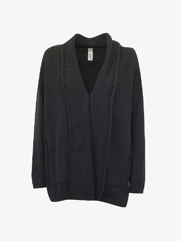 Lhier - Cardigan fit over tessuto trecce Silk Blend Satin Velvet
