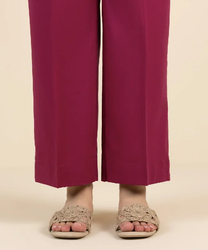 Cotton Viscose Straight Pants Comfortable Denim Leggings