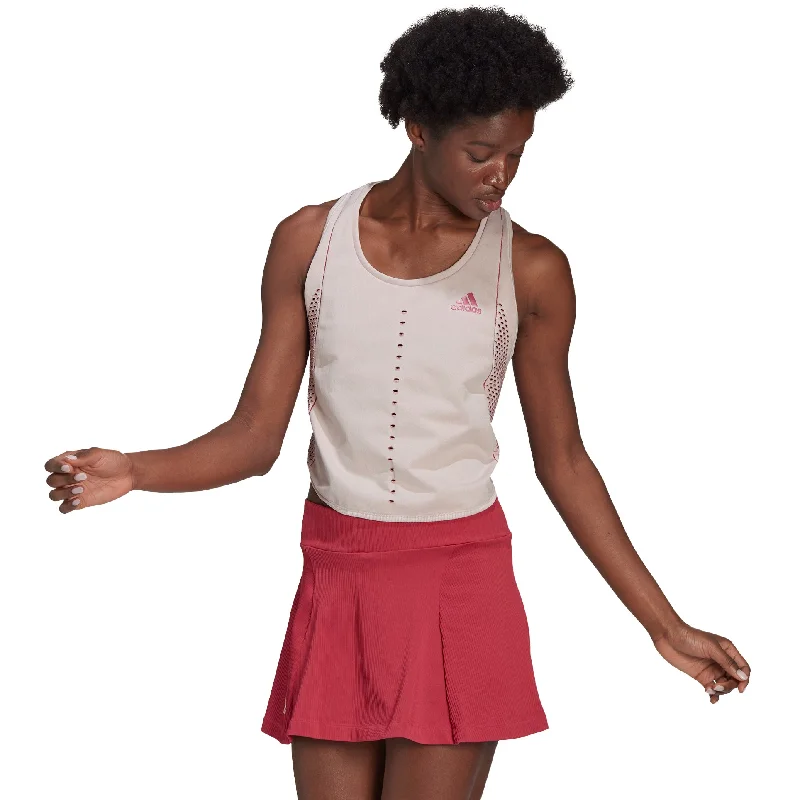 Adidas Primeblue Primeknit Cream White Womens Tennis Tank Top trendy tank top
