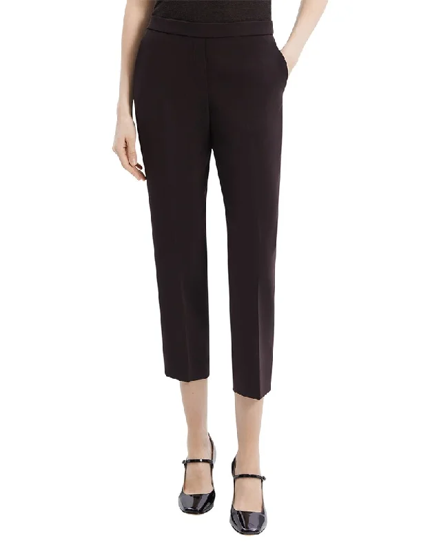Theory Treeca Pant Formal Wide-Leg Pants