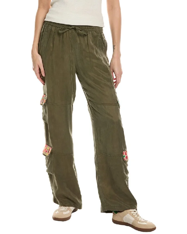 Johnny Was Phillis Crochet Pant Chic Wool Trousers