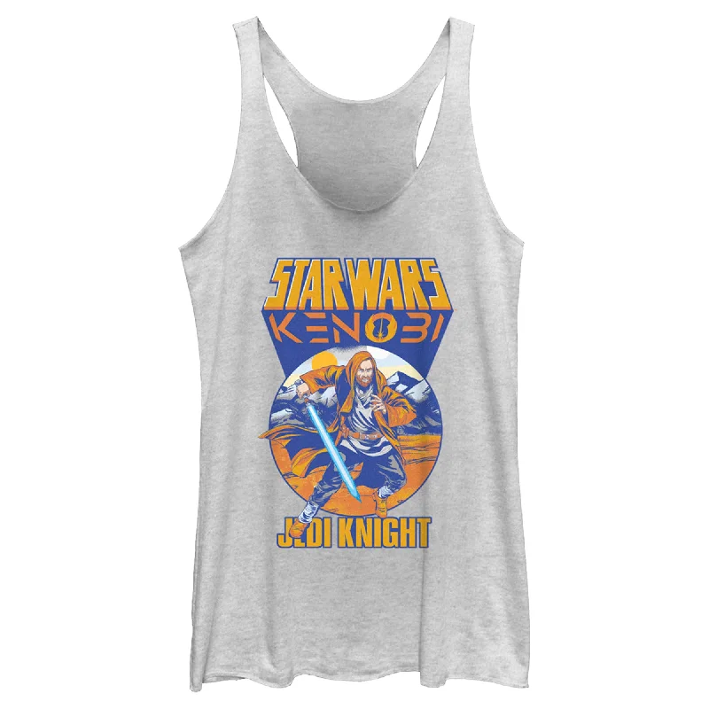 Women's Star Wars: Obi-Wan Kenobi Retro Jedi Knight Racerback Tank Top breathable tank top Women's Star Wars: Obi-Wan Kenobi Retro Jedi Knight Racerback Tank Top breathable tank top