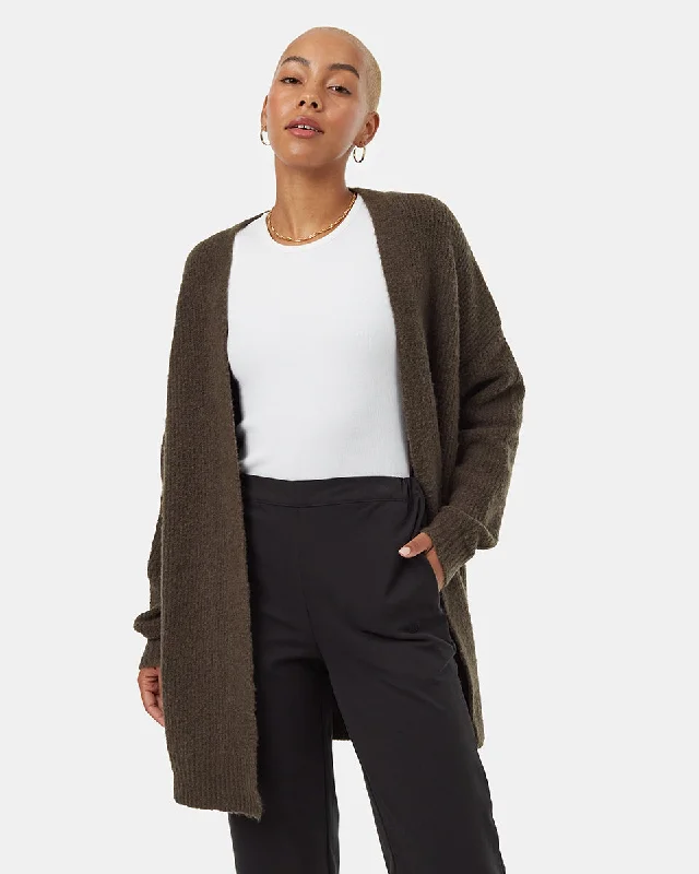 Highline Fuzzy Open Cardigan Oversized Loose Flowy