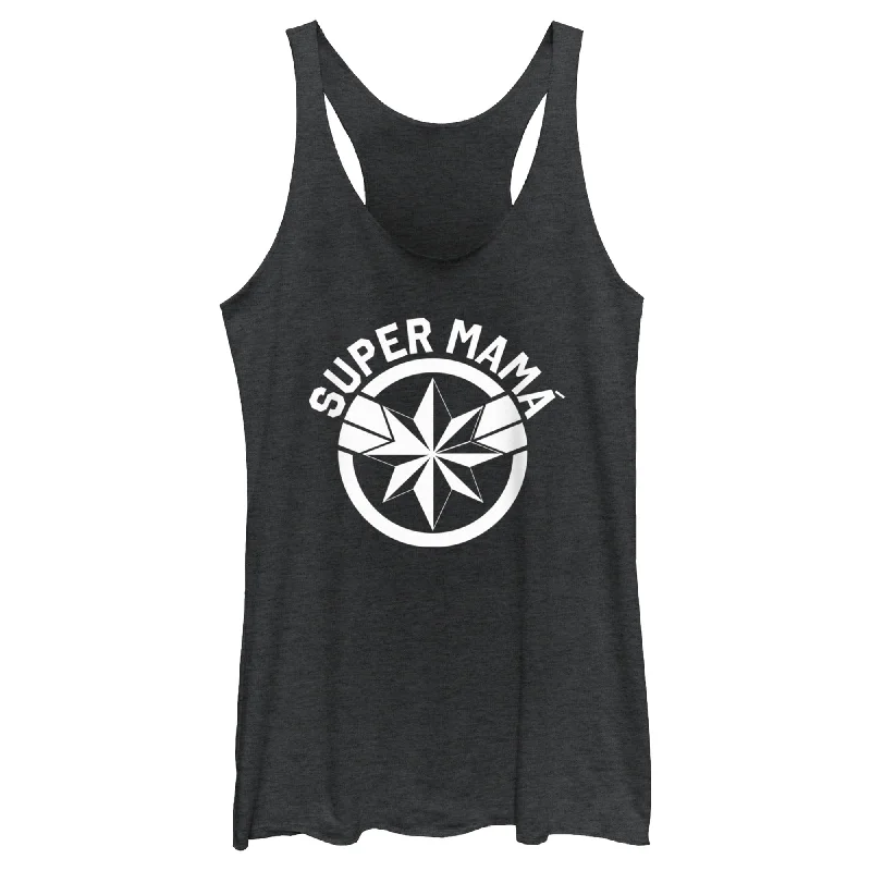 Women's Marvel Super Mama Racerback Tank Top playful tank top