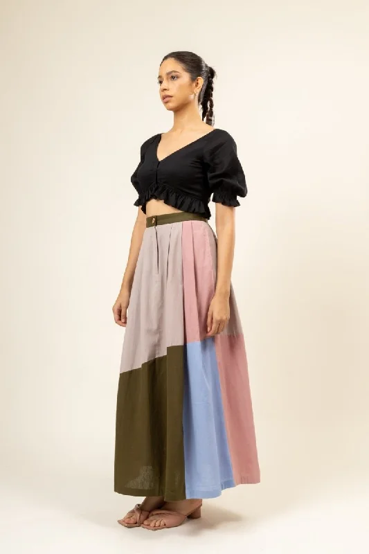 Irene Upcycled Cotton Skirt corduroy skirt cozy