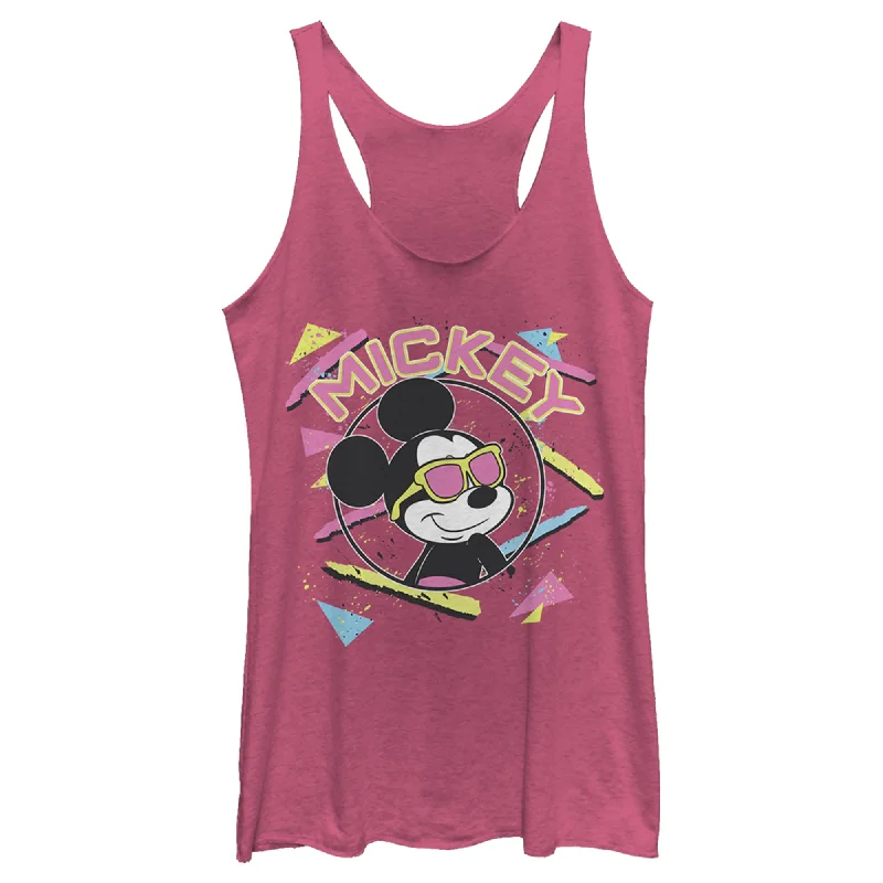 Women's Mickey & Friends 90s Sunglasses Mickey Racerback Tank Top layering tank top